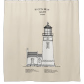 Heceta Head Lighthouse - Oregon - SBD Duschvorhang (Vorderseite)