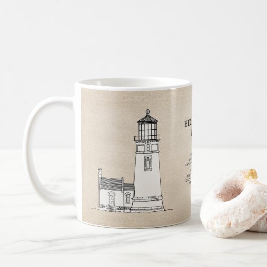 Heceta Head Lighthouse - Oregon - SBD Kaffeetasse (Mit Donut)