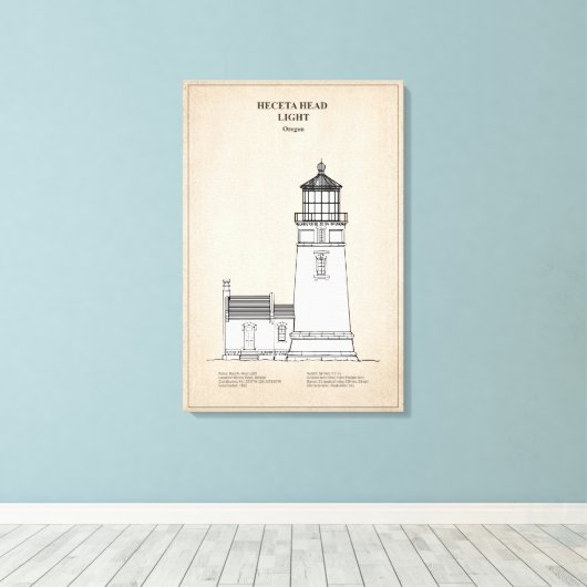 Heceta Head Lighthouse - Oregon - SBD Leinwanddruck (Insitu (Holzboden))