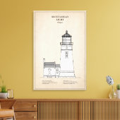Heceta Head Lighthouse - Oregon - SBD Leinwanddruck (Insitu (Wohnzimmer))