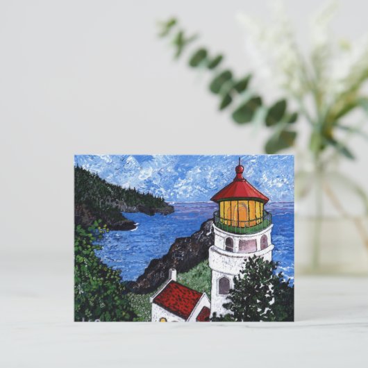 Heceta Head Lighthouse Postkarte (Stehend Vorderseite)