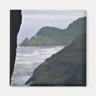 Heceta Head Lighthouse & Sea Lions, OR Magnet