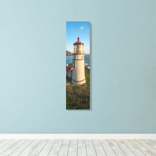 Heceta Head Lighthouse Vertikale Leinwand Kunst (Insitu (Holzboden))