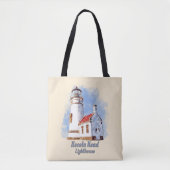 Heceta Head Lighthouse Watercolor - Oregon Tasche (Vorderseite)
