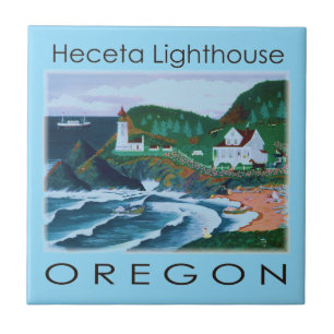 Heceta Leuchtturm Fliese