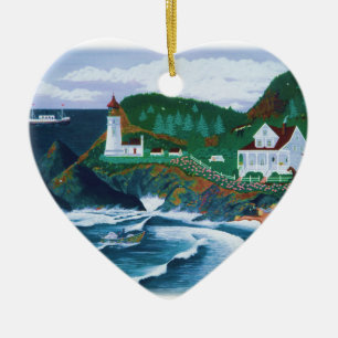 Heceta Leuchtturm Keramikornament