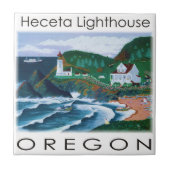Heceta Lighthouse Fliese (Vorderseite)