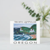 Heceta Lighthouse Postkarte (Stehend Vorderseite)