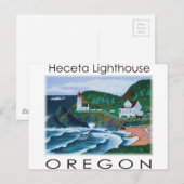 Heceta Lighthouse Postkarte (Vorne/Hinten)