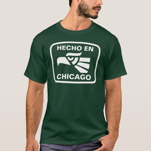 Hecho en Chicago personalizado Gewohnheit T-Shirt (Vorderseite)