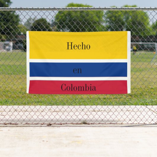 Hecho en Colombia Flag Banner (Insitu)