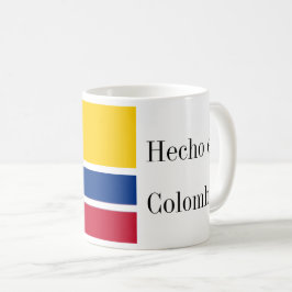 Hecho en Colombia Flag Kaffeetasse