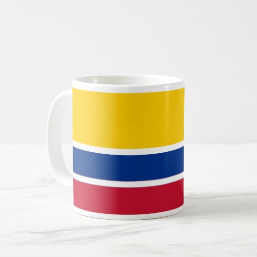 Hecho en Colombia Flag Kaffeetasse (Vorderseite Links)