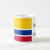 Hecho en Colombia Flag  Kaffeetasse (Mittel)