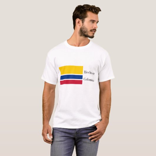 Hecho en Colombia Flag T-Shirt (Vorne ganz)