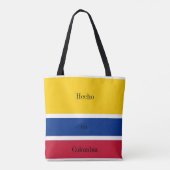 Hecho en Colombia Flag Tasche (Rückseite)