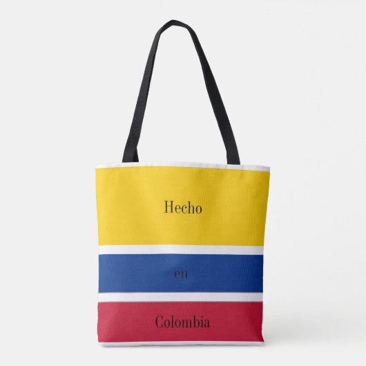 Hecho en Colombia Flag Tasche (Rückseite)