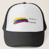 Hecho en Colombia Flag Trucker Hat Truckerkappe (Vorderseite)