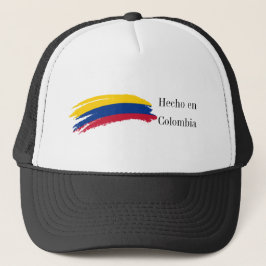 Hecho en Colombia Flag Trucker Hat Truckerkappe