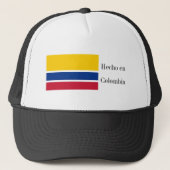 Hecho en Colombia Flag Truckerkappe (Vorderseite)