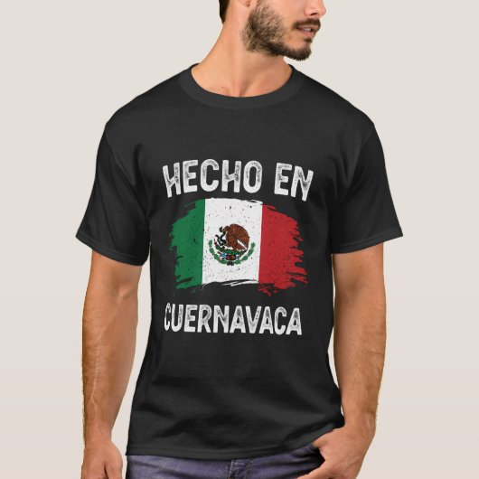 Hecho En Cuernavaca Mexico Camisa T-Shirt (Vorderseite)