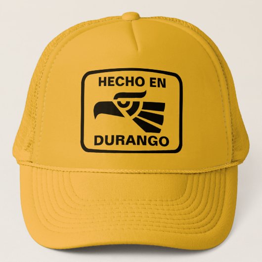 Hecho en Durango personalizado Gewohnheit Truckerkappe (Vorderseite)