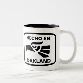 Hecho en Oakland personalizado Gewohnheit Zweifarbige Tasse
