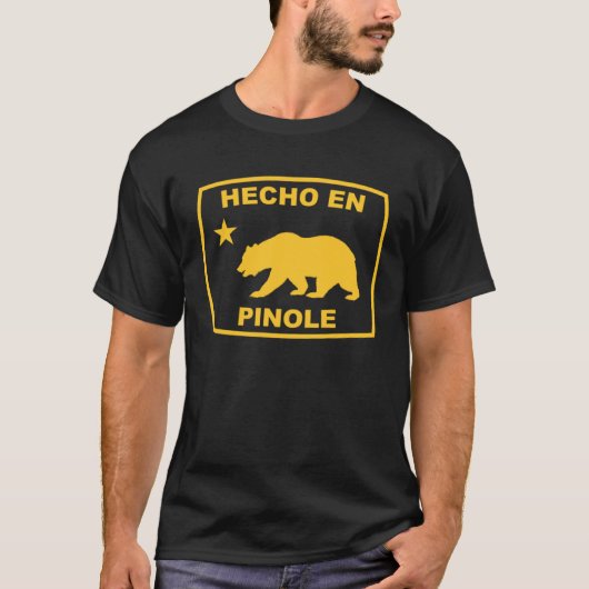 Hecho en Pinole California Republic Pacific Coast T-Shirt (Vorderseite)
