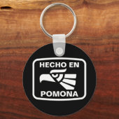 Hecho en Pomona personalizado Custom personalisier Schlüsselanhänger (Vorderseite)