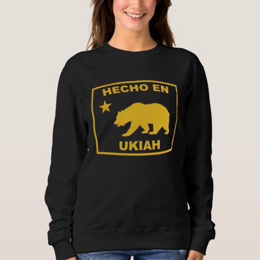 Hecho en Ukiah California Republic Pacific Coast Sweatshirt (Vorderseite)