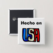 Hecho en USA Button (Vorne & Hinten)
