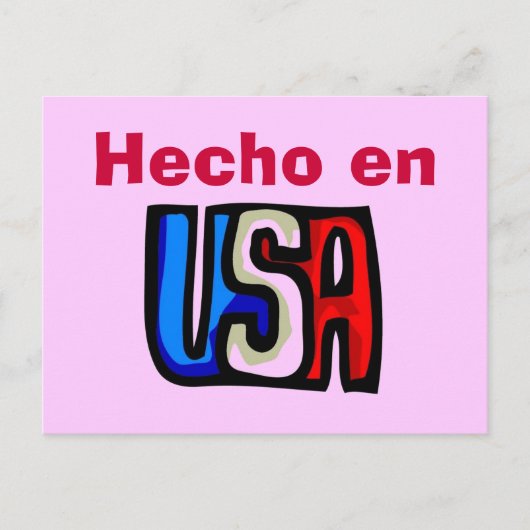 Hecho en USA Postcard Postkarte (Vorderseite)