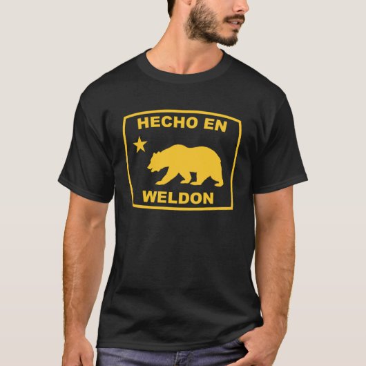 Hecho en Weldon California Republic Pacific Coast T-Shirt (Vorderseite)
