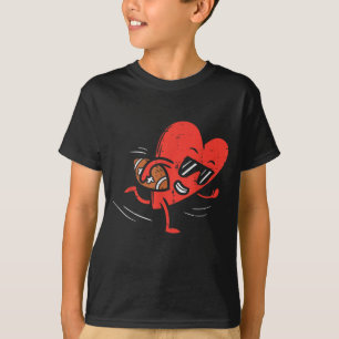 Hecht Playing American Football Valentinstag Spo T-Shirt