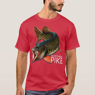 Hecht Süßwasserfisch T-Shirt