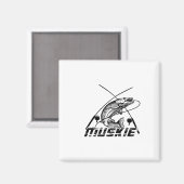Hechtangeln magnet (Vorderseite/Rückseite)