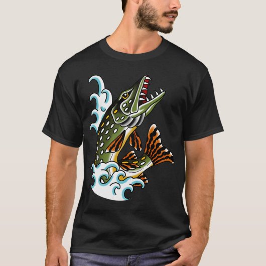 Hechtfisch T-Shirt (Vorderseite)