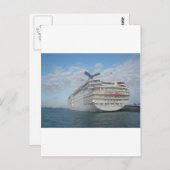 Heck des Karnevals-Empfindungs-Kreuzschiffs Postkarte (Vorne/Hinten)