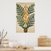 Heck mit gelben Blumen Poster (Küche)