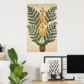 Heck mit gelben Blumen Poster (Heimbüro)