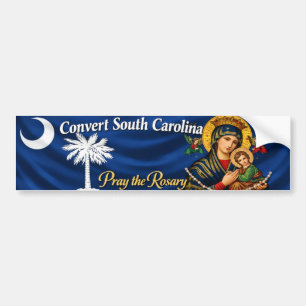 Heckaufkleber Bekehrt Euch South Carolina Autoaufkleber
