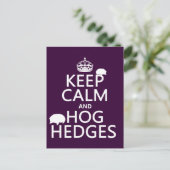 Hecken von Beruhigung und Haken behalten (Igel) (a Postkarte (Stehend Vorderseite)