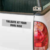 Heckklappe auf eigene Gefahr Autoaufkleber (Auf Lkw)