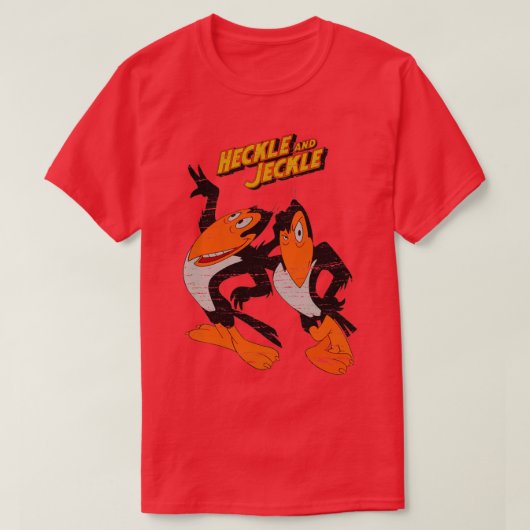 Heckle und Jeckle toon Vintag T-Shirt (Design vorne)