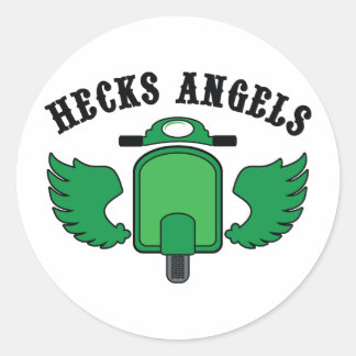Heck's Angels Runder Aufkleber