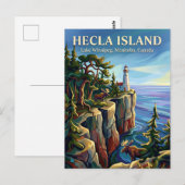 Hecla Island Canada Postkarte (Vorne/Hinten)