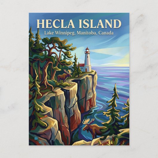 Hecla Island Canada Postkarte (Vorderseite)