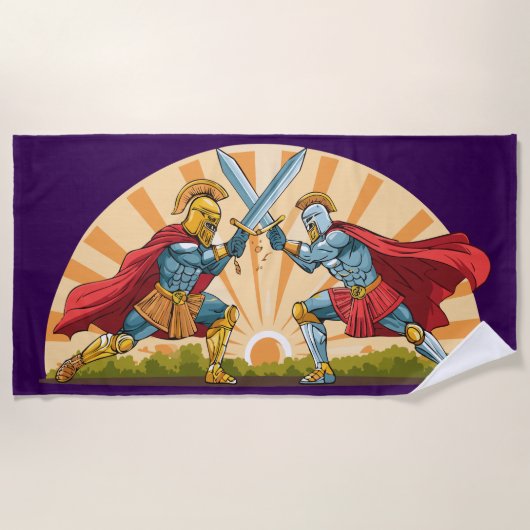 Hector and Achilles Strandtuch (Vorderseite)