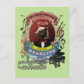 Hector Bearlioz Bear Animal Composer Berlioz Postkarte (Vorderseite)