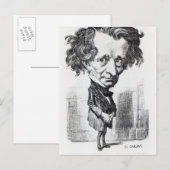Hector Berlioz Postkarte (Vorne/Hinten)